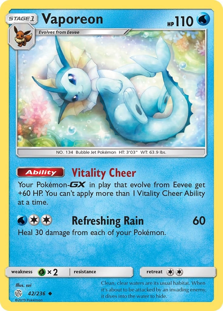 Image for Vaporeon (42/236) [SM - Cosmic Eclipse]