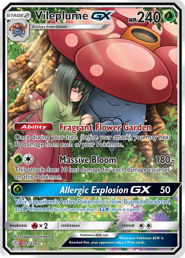Image for Vileplume GX (Full Art) (211/236) [SM - Cosmic Eclipse]