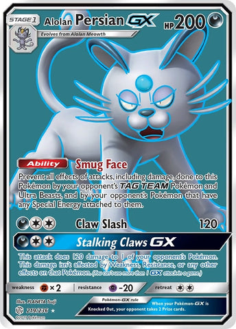 Image for Alolan Persian GX (Full Art) (219/236) [SM - Cosmic Eclipse]