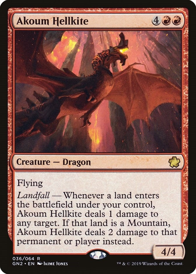 Image for Akoum Hellkite (36) [Magic Game Night 2019]