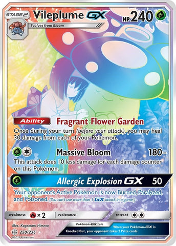 Image for Vileplume GX (Secret) (250/236) - Pokemon