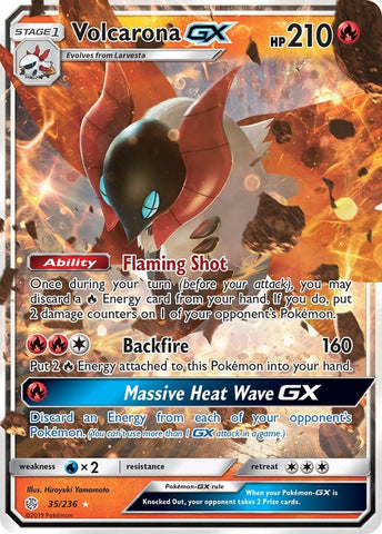 Image for Volcarona GX (35/236) - Pokemon