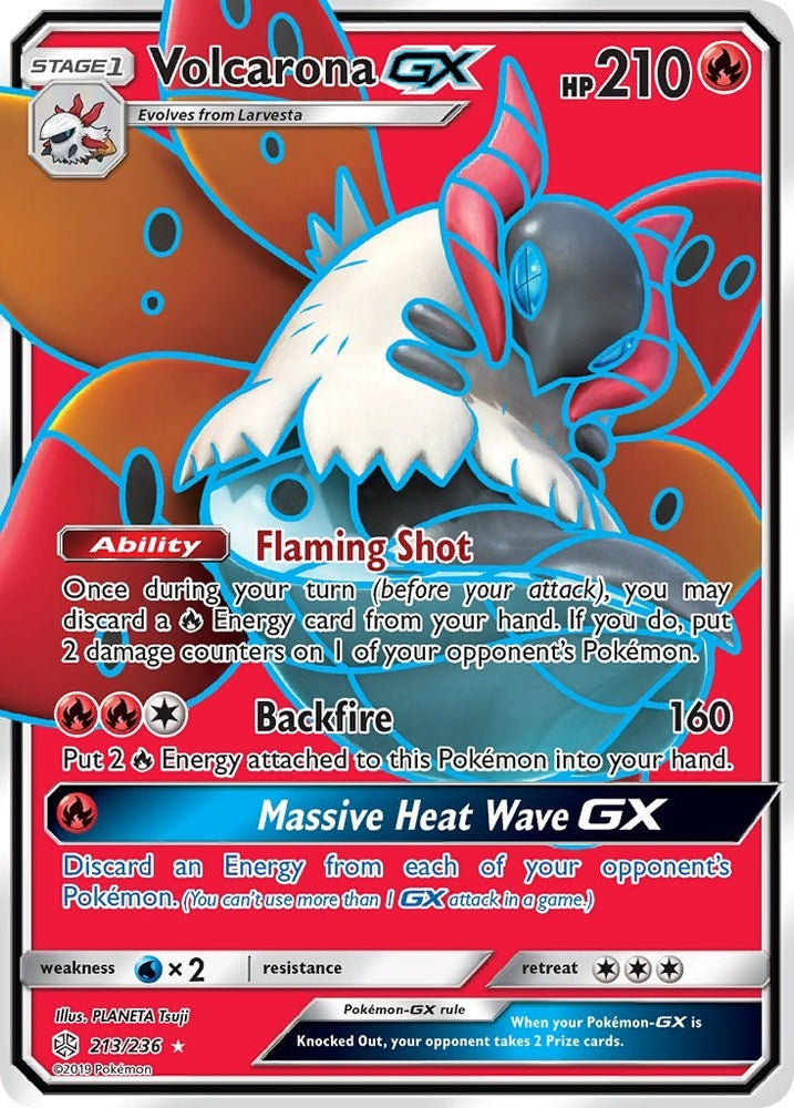 Image for Volcarona GX (Full Art) (213/236) [SM - Cosmic Eclipse]