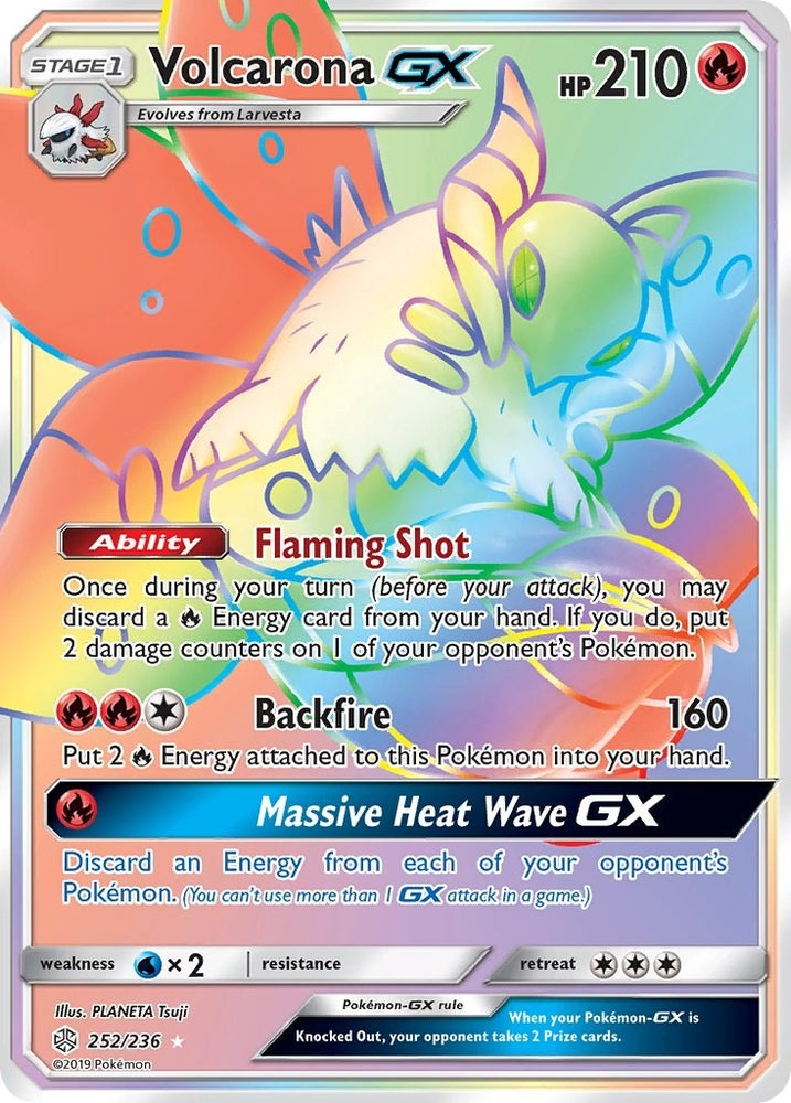 Image for Volcarona GX (Secret) (252/236) [SM - Cosmic Eclipse]