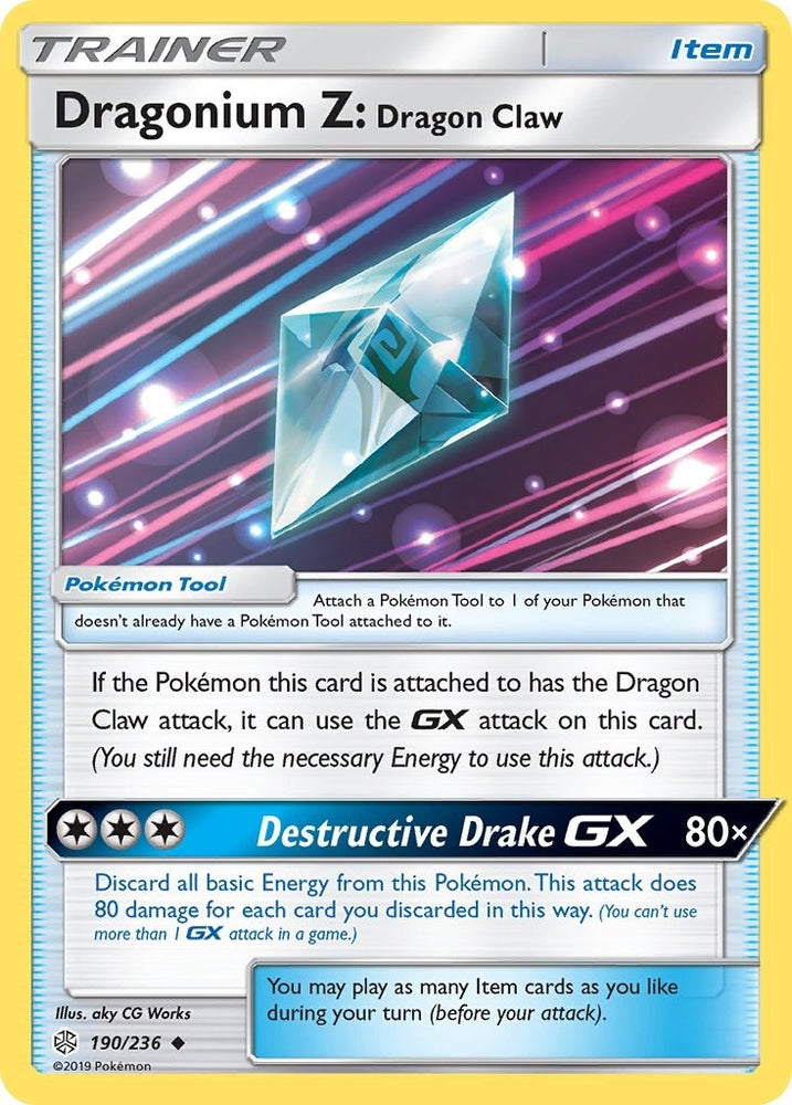 Image for Dragonium Z: Dragon Claw (190/236) [SM - Cosmic Eclipse]