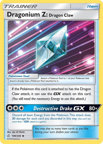 Image for Dragonium Z: Dragon Claw (190/236) [SM - Cosmic Eclipse]