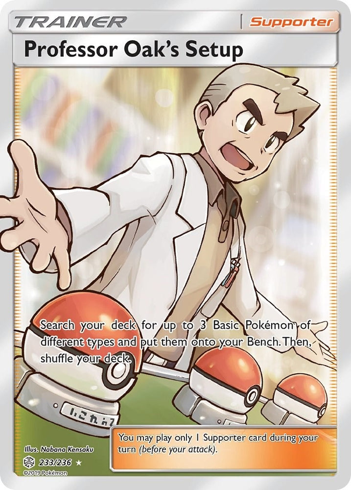 Image for Professor Oak's Setup (Full Art) (233/236) [SM - Cosmic Eclipse]
