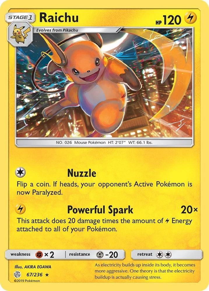 Image for Raichu (67/236) [SM - Cosmic Eclipse]