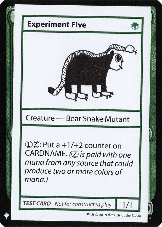 Image for Experiment Five [Mystery Booster: Convention Edition Exclusives]
