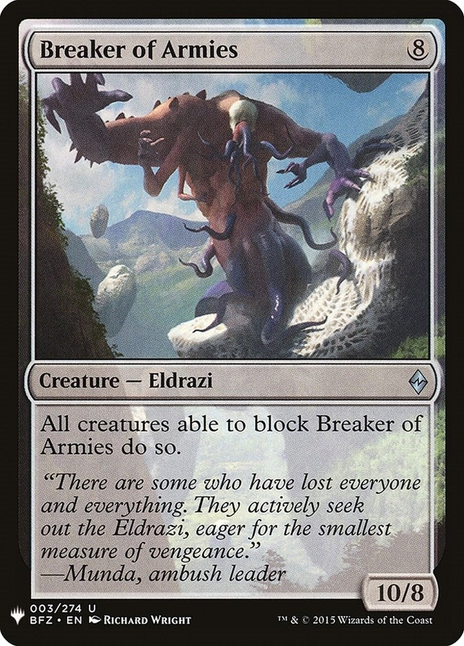 Image for Breaker of Armies (3) [The List Reprints]