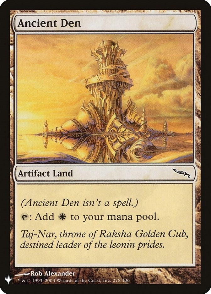 Image for Ancient Den (278) [The List Reprints]