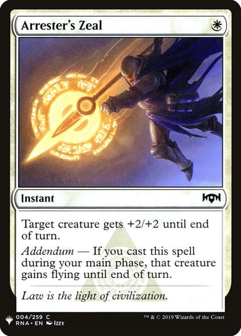 Image for Arrester's Zeal (4) [The List Reprints]