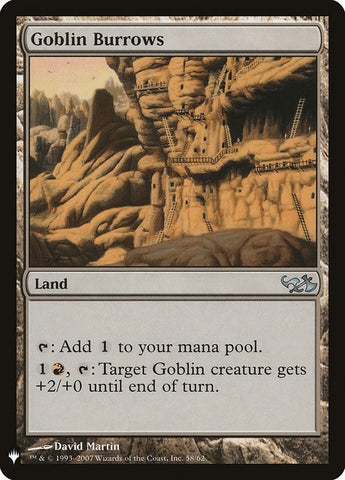 Image for Goblin Burrows (58) [The List Reprints]