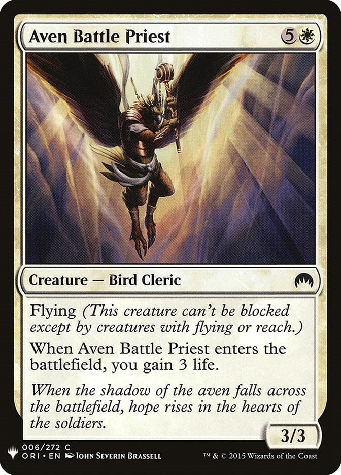Image for Aven Battle Priest (6) [The List Reprints]