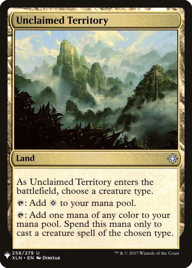 Image for Unclaimed Territory (258) [The List Reprints]