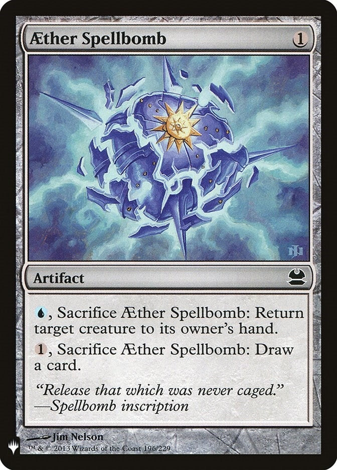 Image for Aether Spellbomb (196) [The List Reprints]