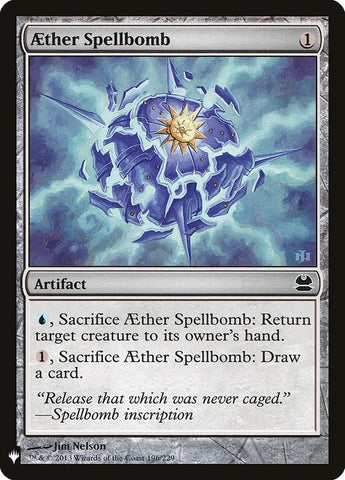 Image for Aether Spellbomb (196) [The List Reprints]