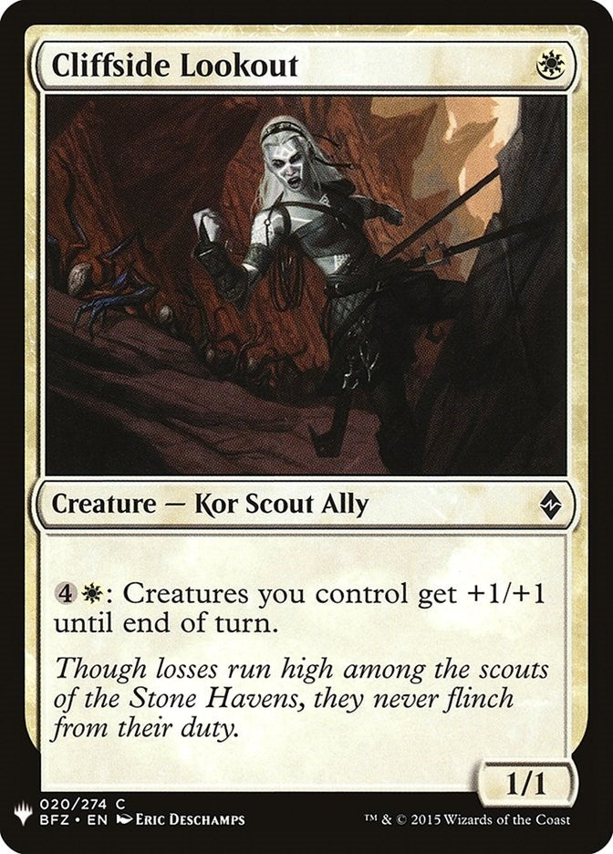 Image for Cliffside Lookout (20) [The List Reprints]