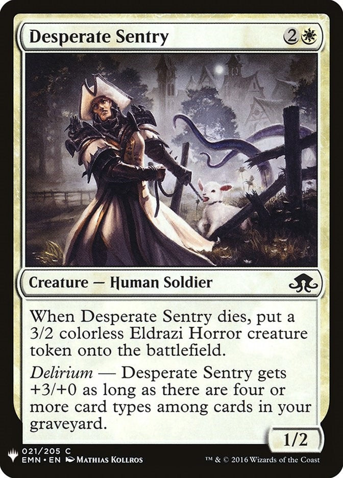 Image for Desperate Sentry (21) [The List Reprints]