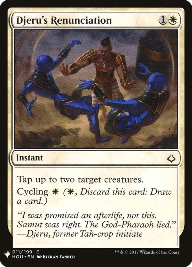 Image for Djeru's Renunciation (11) [The List Reprints]
