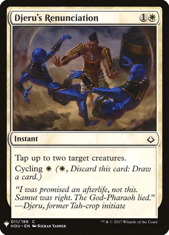 Image for Djeru's Renunciation (11) [The List Reprints]