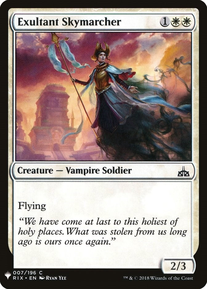 Image for Exultant Skymarcher (7) [The List Reprints]