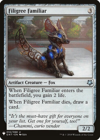 Image for Filigree Familiar (52) [The List Reprints]