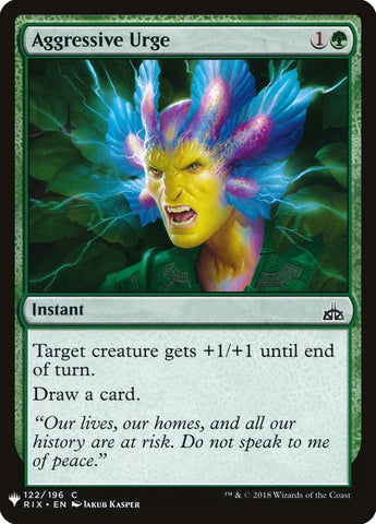 Image for Aggressive Urge (122) [The List Reprints]