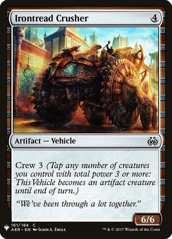 Image for Irontread Crusher (161) [The List Reprints]