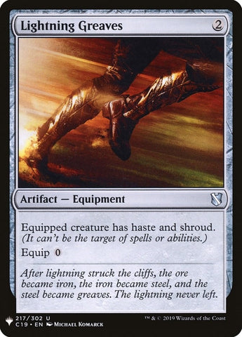 Image for Lightning Greaves (C19) (217) [The List Reprints]