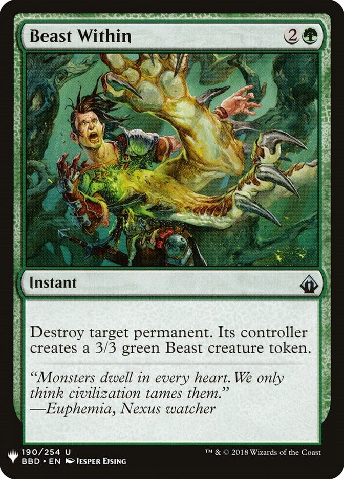 Image for Beast Within (BBD) (190) [The List Reprints]