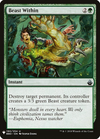 Image for Beast Within (BBD) (190) [The List Reprints]