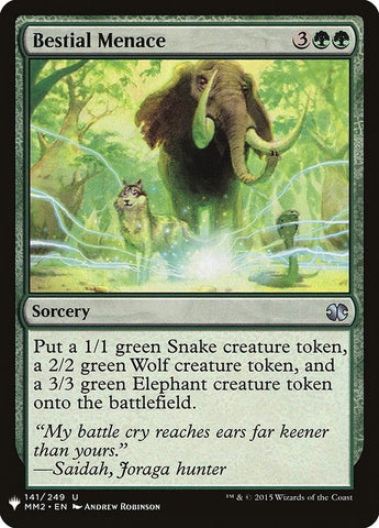 Image for Bestial Menace (141) [The List Reprints]