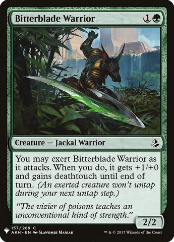 Image for Bitterblade Warrior (157) [The List Reprints]