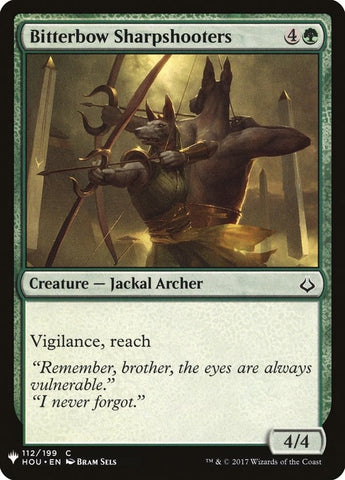 Image for Bitterbow Sharpshooters (112) [The List Reprints]