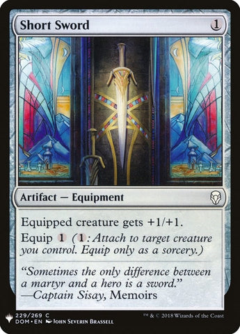 Image for Short Sword (229) [The List Reprints]
