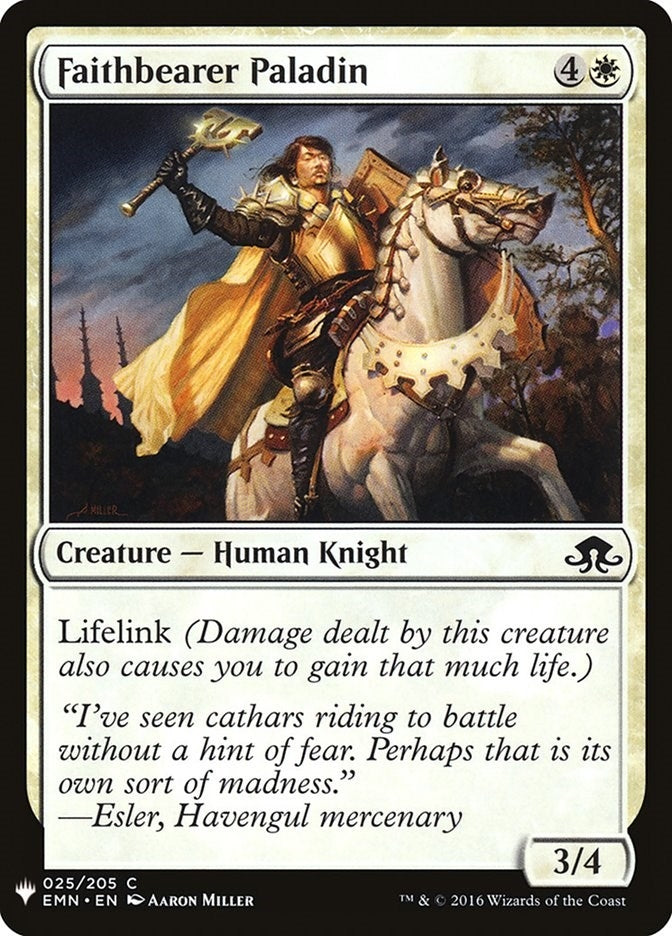 Image for Faithbearer Paladin (25) [The List Reprints]