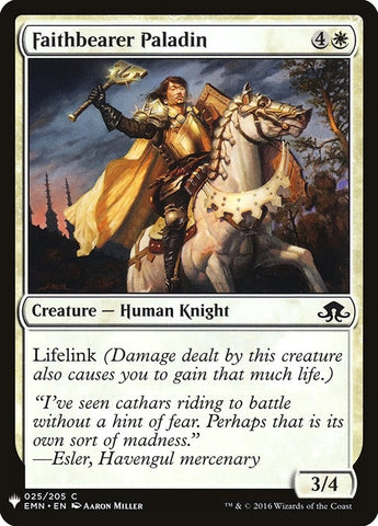 Image for Faithbearer Paladin (25) [The List Reprints]