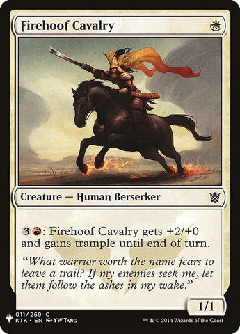 Image for Firehoof Cavalry (11) [The List Reprints]
