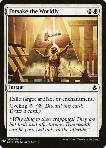 Image for Forsake the Worldly (13) [The List Reprints]