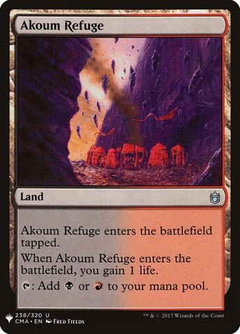 Image for Akoum Refuge (238) [The List Reprints]