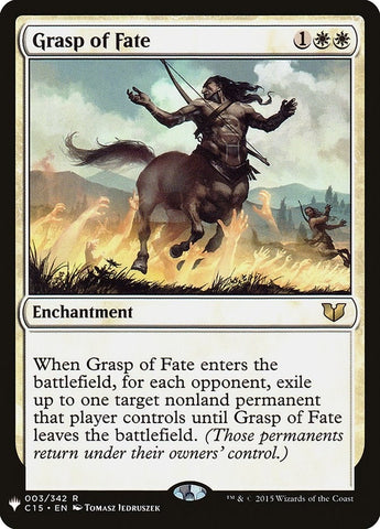 Image for Grasp of Fate (3) [The List Reprints]