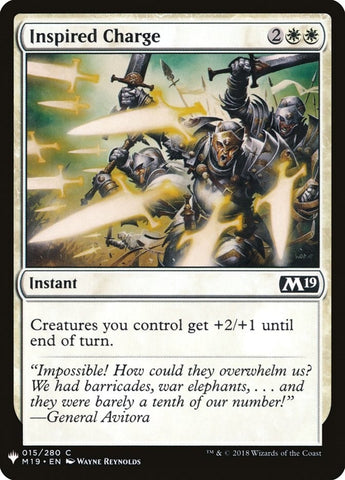 Image for Inspired Charge (15) [The List Reprints]