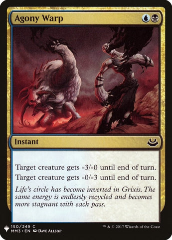 Image for Agony Warp (150) [The List Reprints]