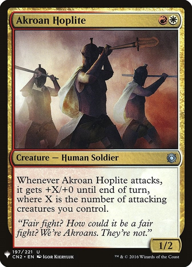 Image for Akroan Hoplite (197) [The List Reprints]
