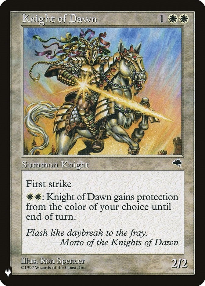 Image for Knight of Dawn (26) [The List Reprints]