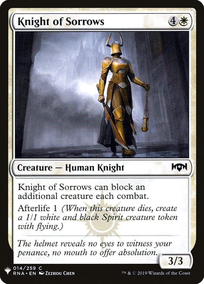 Image for Knight of Sorrows (14) [The List Reprints]