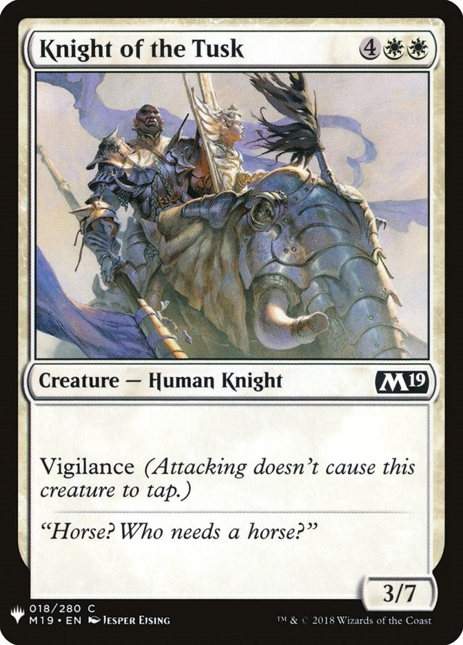 Image for Knight of the Tusk (18) [The List Reprints]