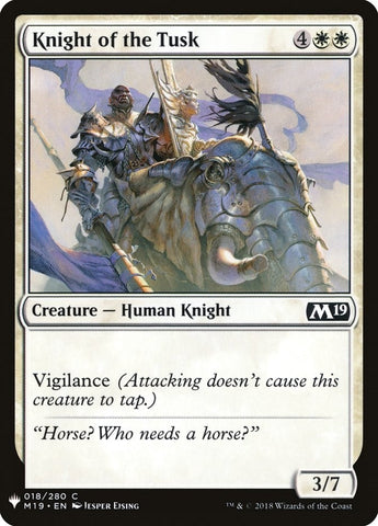 Image for Knight of the Tusk (18) [The List Reprints]