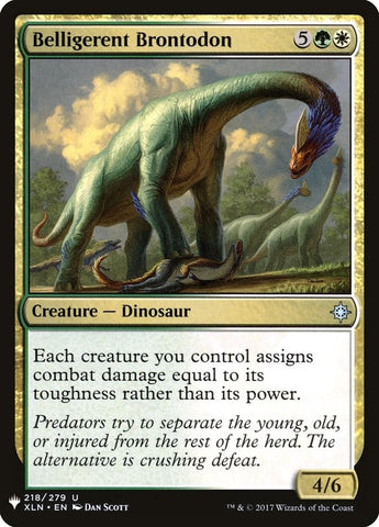 Image for Belligerent Brontodon (218) [The List Reprints]